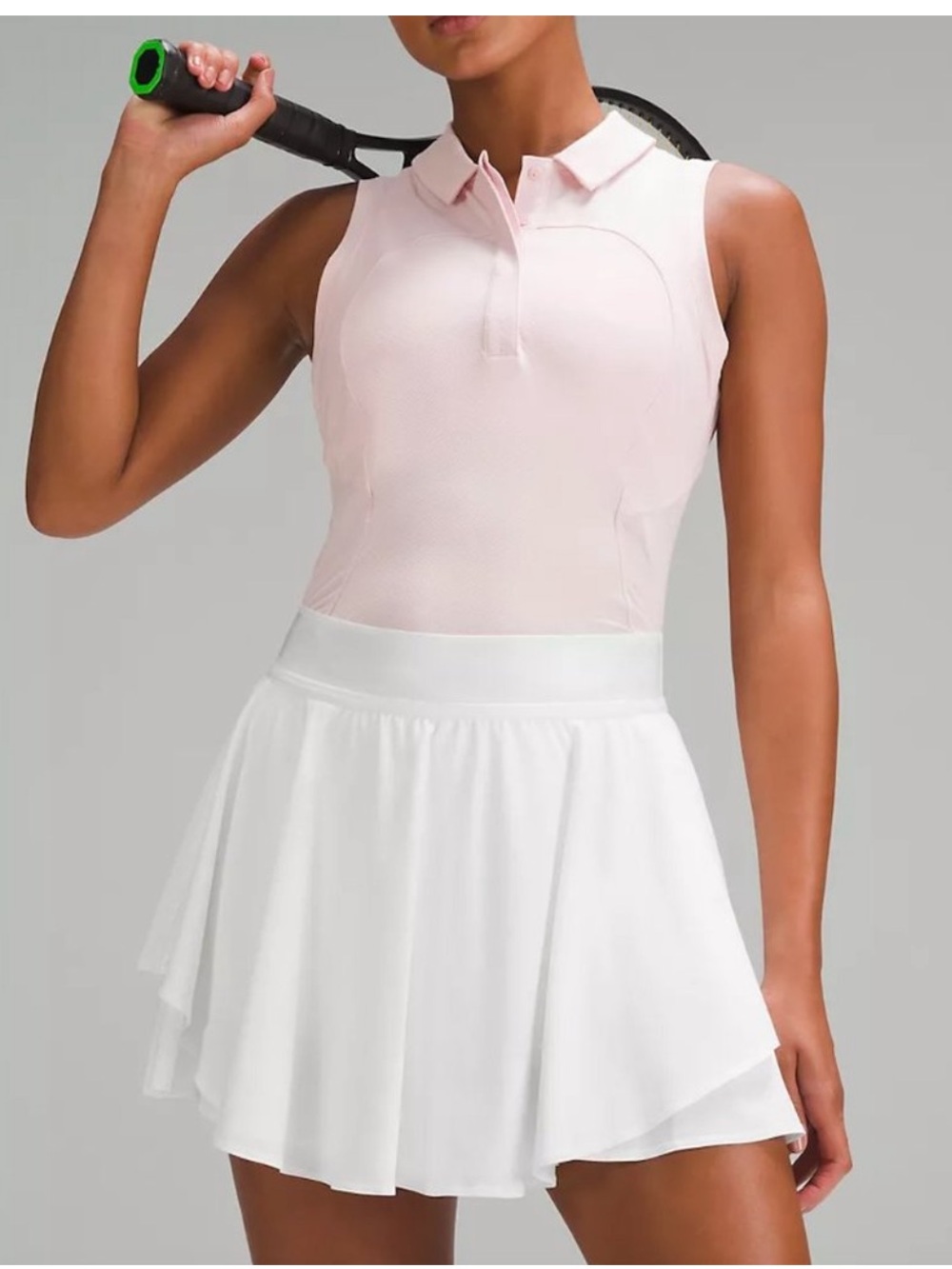 Lululemon Court Rival High Rise White Tennis Mini Skirt